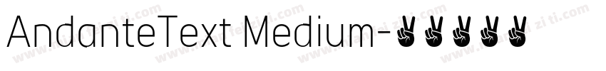 AndanteText Medium字体转换